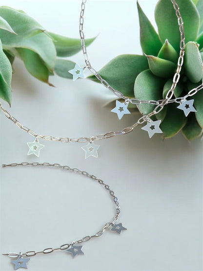 Collar estrellas Plata