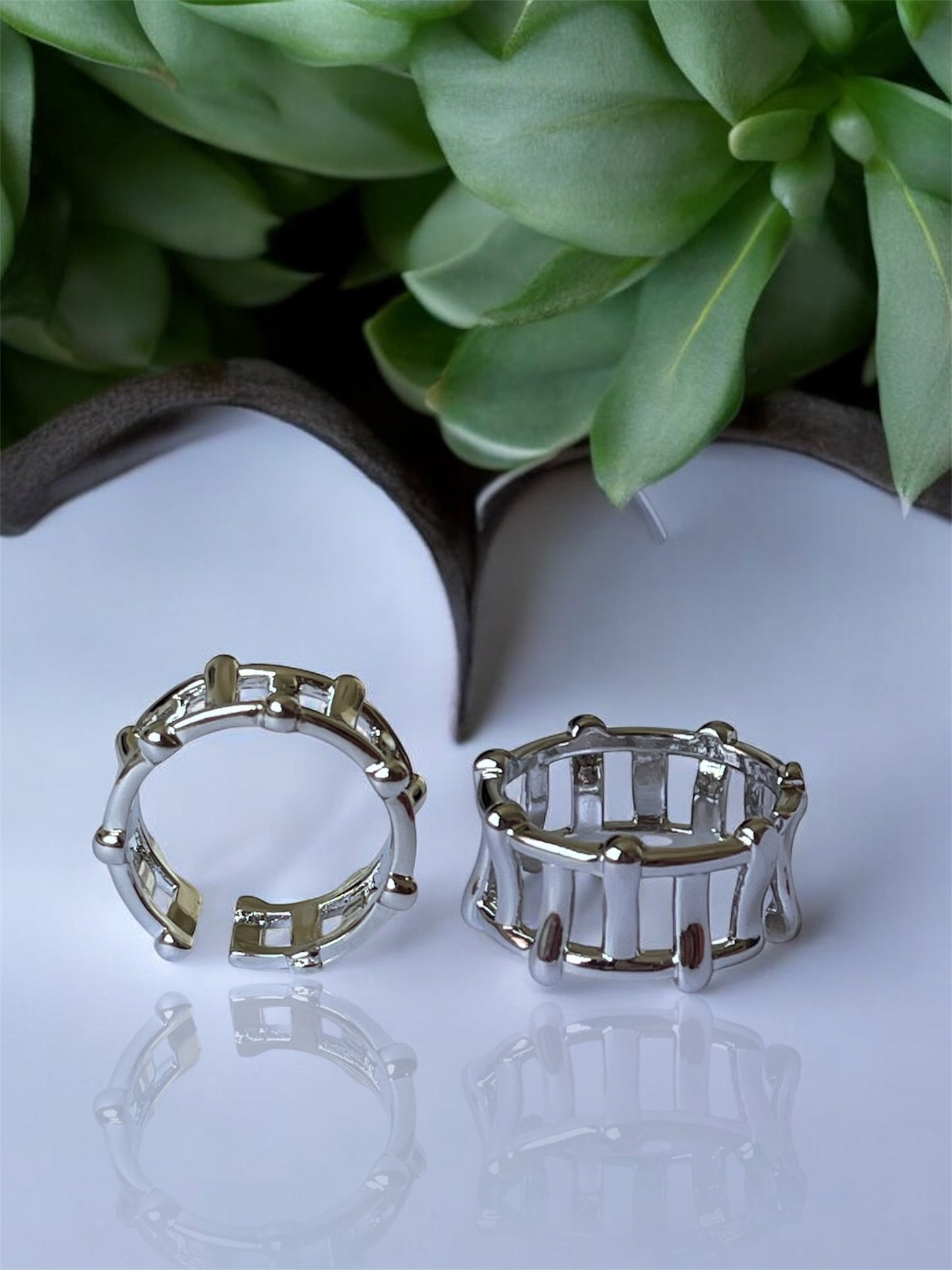 Anillo columnas Plata